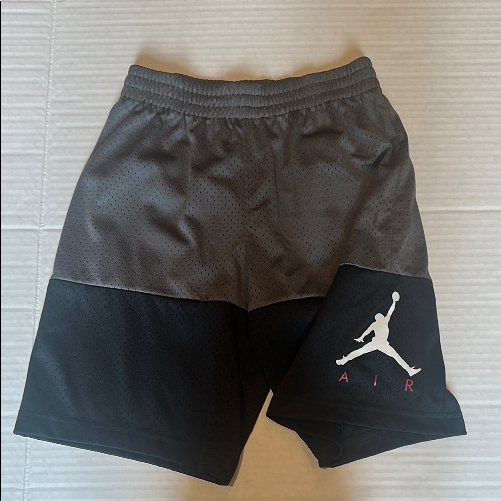 Jordan Boys Black and Gray Shorts size M